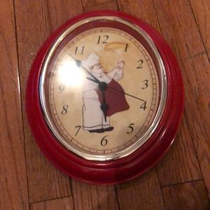 Fat chef clock